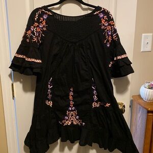 Free People Embroidered Dress